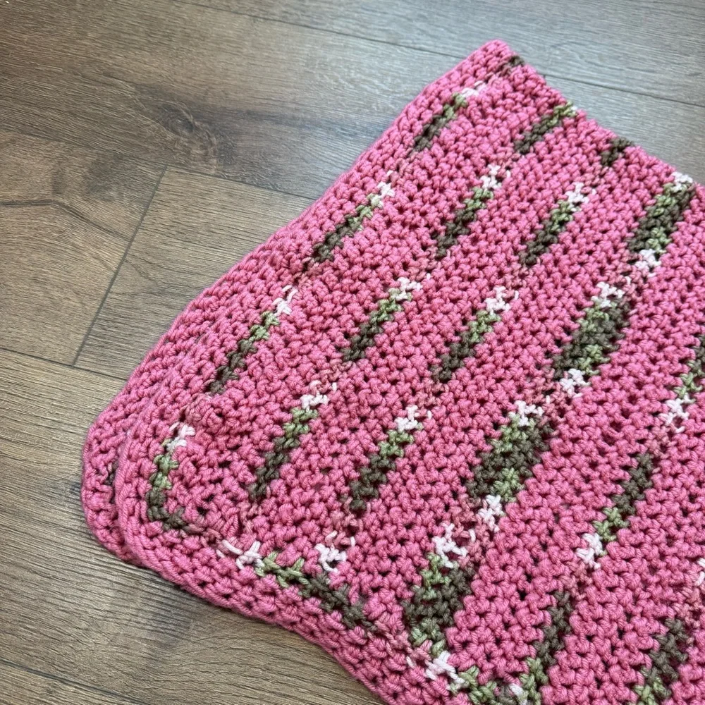Handmade crochet blanket